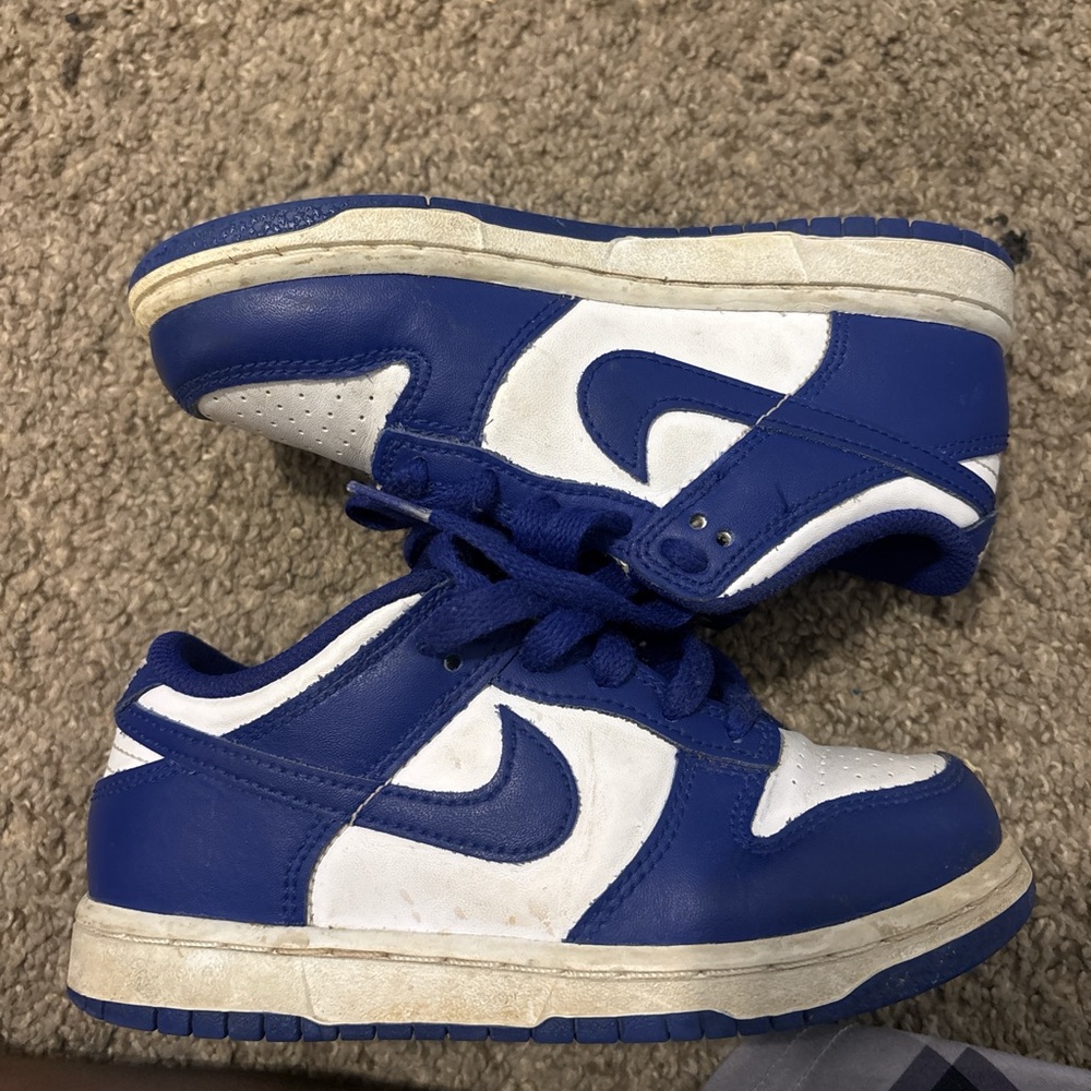 Kids Blue and White Sneakers
